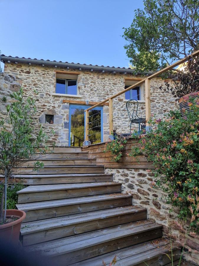 La Maison Du Vigneron Auzon Bagian luar foto