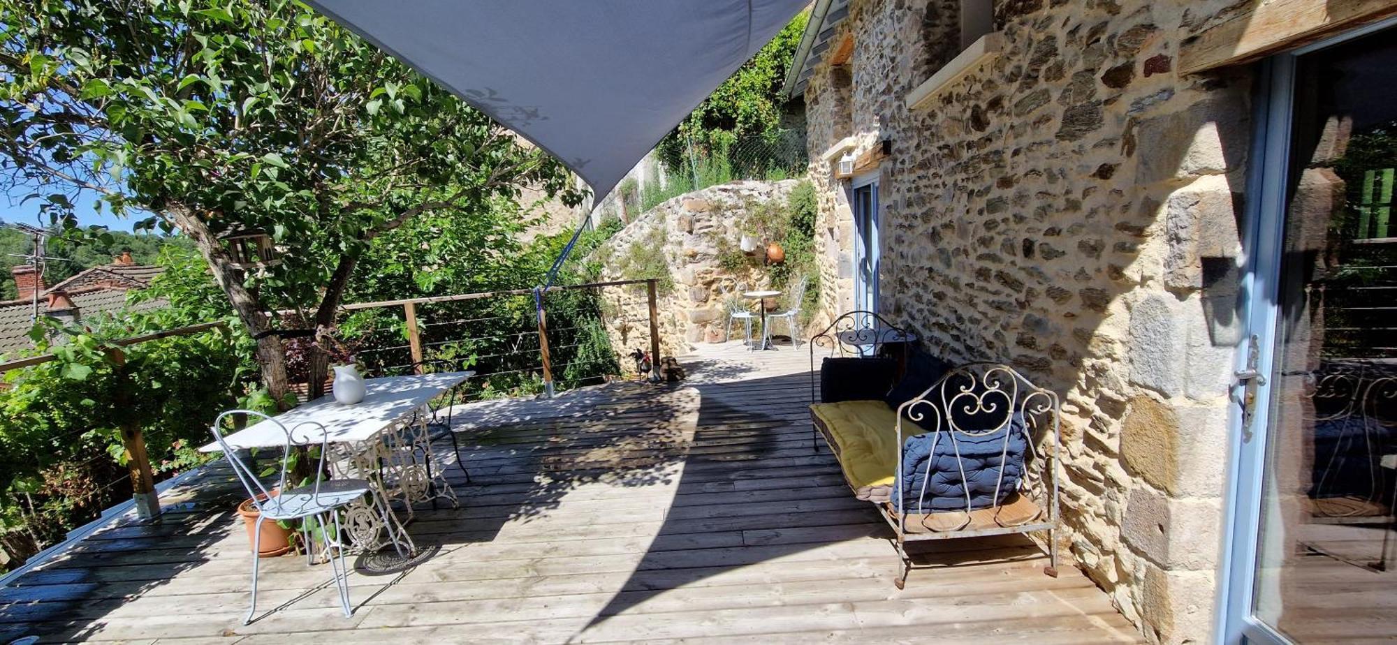 La Maison Du Vigneron Auzon Bagian luar foto